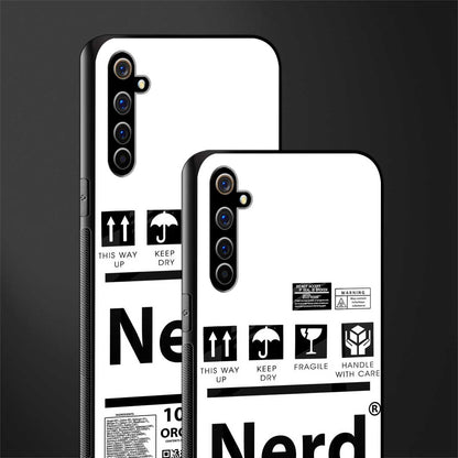 nerd white label glass case for realme x50 pro image-2