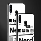 nerd white label glass case for samsung galaxy a20s image-2