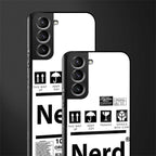nerd white label glass case for samsung galaxy s21 image-2