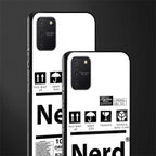 nerd white label glass case for samsung galaxy a91 image-2