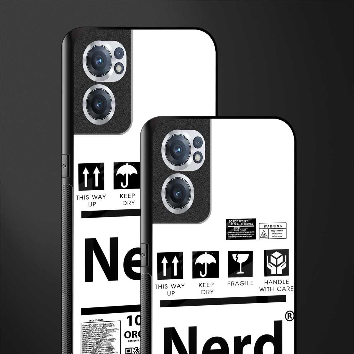 nerd white label glass case for oneplus nord ce 2 5g image-2