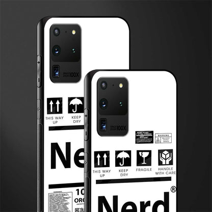 nerd white label glass case for samsung galaxy s20 ultra image-2