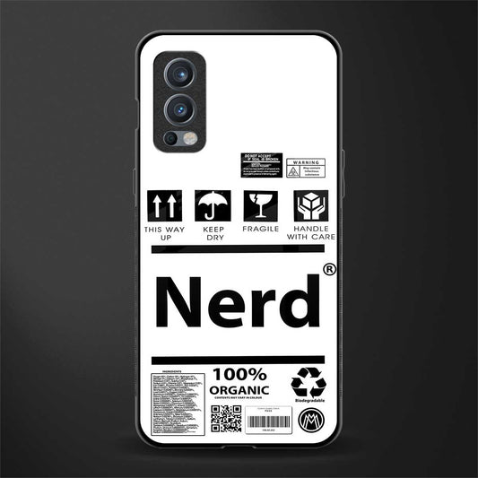 nerd white label glass case for oneplus nord 2 5g image