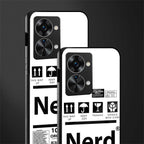 nerd white label glass case for phone case | glass case for oneplus nord 2t 5g