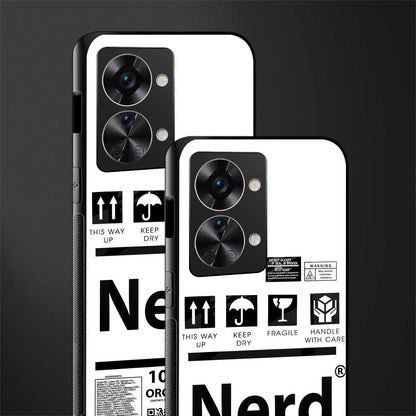 nerd white label glass case for phone case | glass case for oneplus nord 2t 5g
