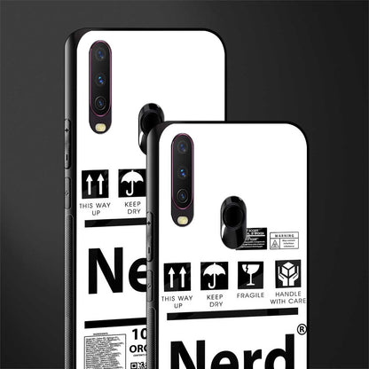 nerd white label glass case for vivo y15 image-2