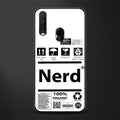 nerd white label glass case for vivo y12 image