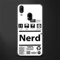 nerd white label glass case for vivo y93 image