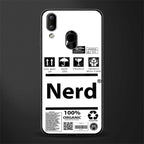 nerd white label glass case for vivo y93 image