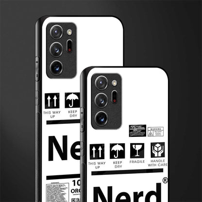 nerd white label glass case for samsung galaxy note 20 ultra 5g image-2