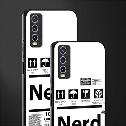 nerd white label glass case for vivo y20 image-2