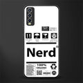 nerd white label glass case for vivo y20svivo y20avivo y20g image