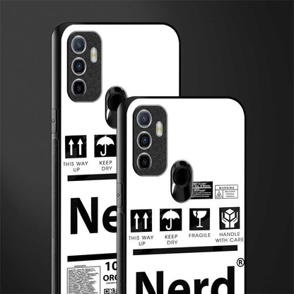 nerd white label glass case for oppo a53 image-2