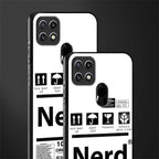 nerd white label glass case for oppo a15 image-2