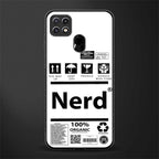 nerd white label glass case for oppo a15s image