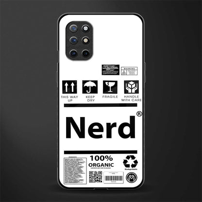 nerd white label glass case for oneplus 8t image