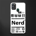 nerd white label glass case for realme 7i image