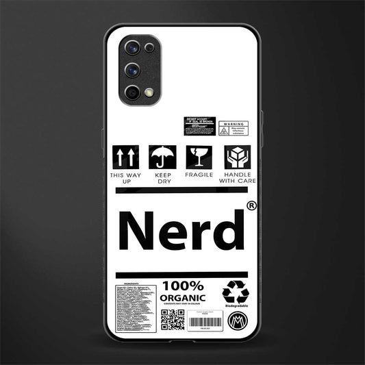 nerd white label glass case for realme 7 pro image