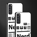 nerd white label glass case for oppo reno 4 pro image-2