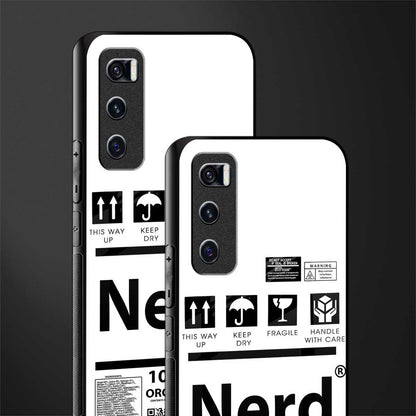 nerd white label glass case for vivo v20 se image-2