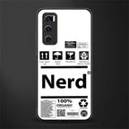 nerd white label glass case for vivo v20 se image