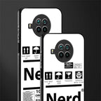 nerd white label glass case for mi 10i image-2