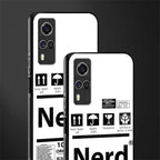 nerd white label glass case for vivo y51 image-2