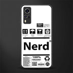 nerd white label glass case for vivo y51 image