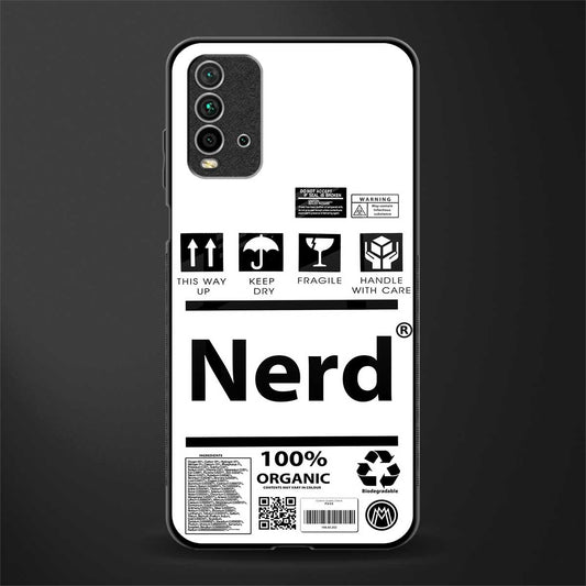 nerd white label glass case for redmi 9 power image