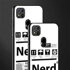 nerd white label glass case for redmi 9c image-2