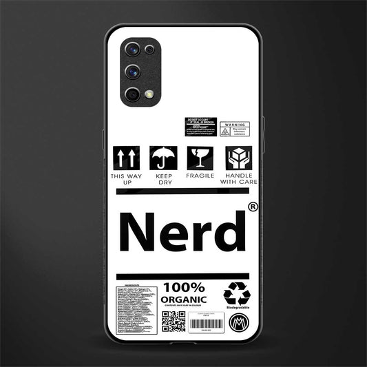 nerd white label glass case for realme x7 pro image