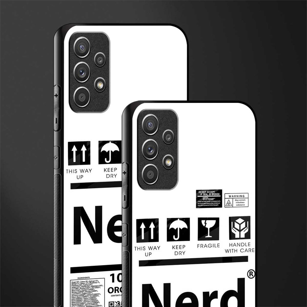 nerd white label glass case for samsung galaxy a52s 5g image-2