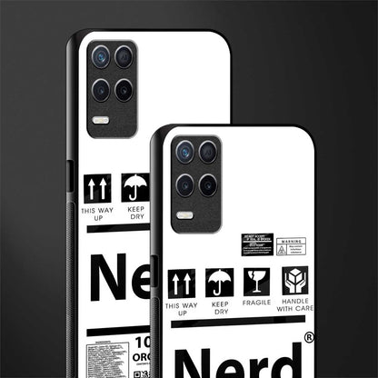 nerd white label glass case for realme 8 5g image-2