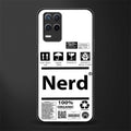nerd white label glass case for realme 8 5g image
