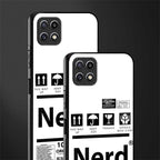 nerd white label glass case for samsung galaxy a22 5g image-2