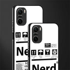 nerd white label glass case for mi 11x 5g image-2