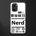nerd white label glass case for mi 11x 5g image