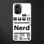 nerd white label glass case for mi 11x 5g image