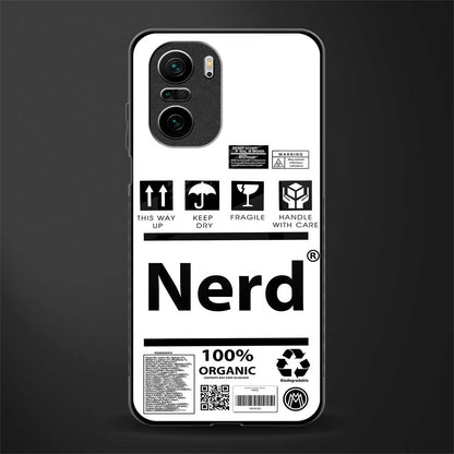 nerd white label glass case for mi 11x 5g image