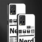 nerd white label glass case for vivo y21s image-2