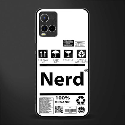nerd white label glass case for vivo y33s vivo y33t image