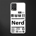 nerd white label glass case for vivo y21s image