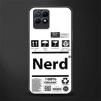 nerd white label glass case for realme narzo 50 image