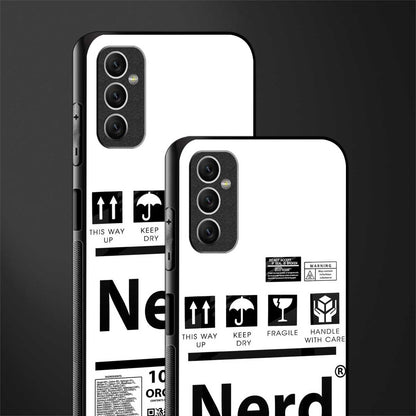 nerd white label glass case for samsung galaxy m52 5g image-2