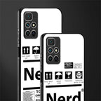 nerd white label glass case for redmi 10 prime image-2
