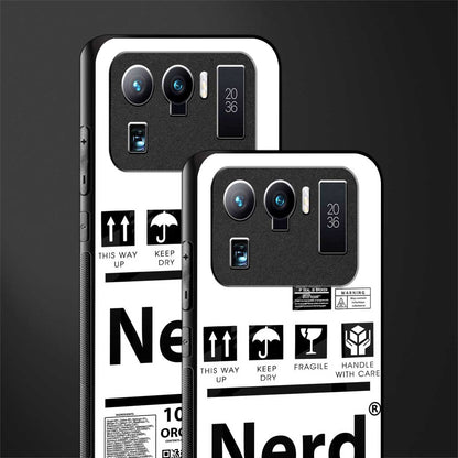 nerd white label glass case for mi 11 ultra 5g image-2