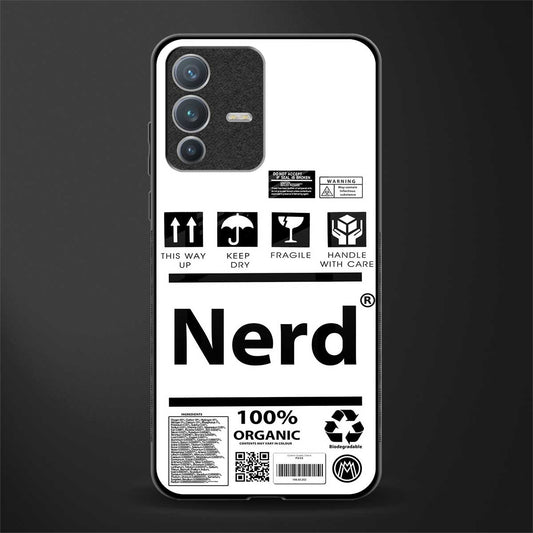 nerd white label glass case for vivo v23 pro 5g image