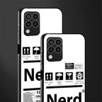 nerd white label back phone cover | glass case for samsung galaxy m33 5g