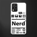 nerd white label back phone cover | glass case for samsung galaxy m33 5g