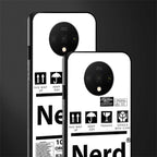 nerd white label glass case for oneplus 7t image-2